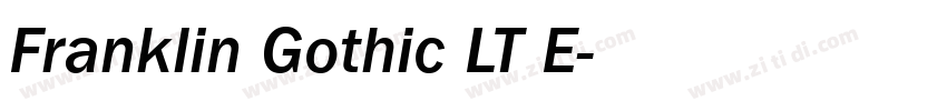 Franklin Gothic LT E字体转换